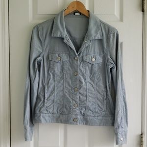 Baby Blue Coduroy J. Crew Jacket
